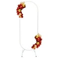 thumbnail image 4 of 5.6 FT Oval Wedding Stand Lighting Backdrop Stand Metal White Balloon Arch Frame for Ceremony Party Wedding Decoration, 4 of 8