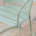 thumbnail image 2 of Monica Outdoor 3 Piece Iron Bistro Set, Crackle Green, 2 of 7