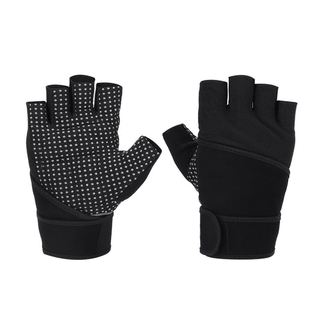 BOODUN Guantes de fitness transpirables Levantamiento de pesas Gimnasio Entrenamiento Correa para la muñeca (Rojo XL)