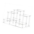 thumbnail image 4 of HILABEE Acrylic Display Riser Collectibles Display Shelf Layered Support Bracket Display Large Clear, 4 of 9