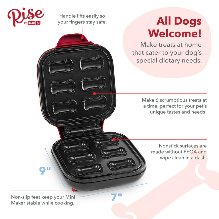 Dash Mini Dog Treat Maker Makes 6 treats for your dog - Used