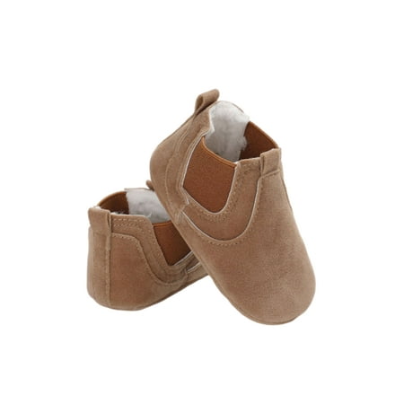 

Baby Boys Girls PU Leather Shoes Sneaker Anti-Slip Soft Sole Infant Warm Shoes Boots for Winter