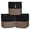 Black & Mixed Black-13 x 13 x 13 (Standard), variant on 13 Inch Cube Storage Bins Cotton Rope Woven Baskets For Organizing 3-pack | 13 X 13 Cubes Fabric Square Shelves Organizer Closet