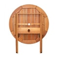 thumbnail image 5 of Amazonia Burlington 3 Pieces Eucalyptus Wood Round Outdoor Dining Set, Ideal for Patio, 5 of 12
