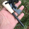 thumbnail image 5 of 2-pack portable outdoor flint camping equipment wilderness survival tools magnesium rod fire maker wooden handle fire stick, 5 of 5