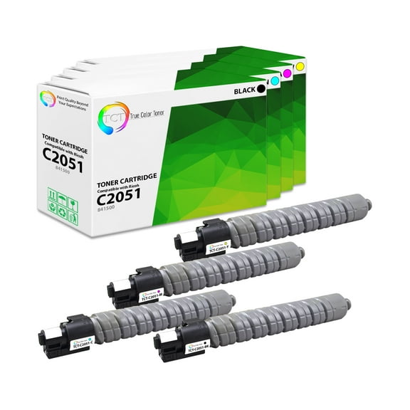 TCT C2051 Toner Cartridge 4 Pack - Premium Compatible Replacement for Aficio 841500 841503 841502 841501