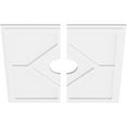 thumbnail image 2 of 26"OD x 5"ID x 9"C x 1"P Embry Architectural Grade PVC Contemporary Ceiling Medallion, Two Piece, 2 of 11