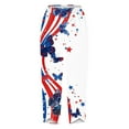 thumbnail image 5 of Tnhcen Women's Summer Loose Fit Wide Leg Pants - Patriotic 4th of July Print, Fashionable Basics for Women, Elastic Waist Casual Lightweight Elasticated Plus Size Pants S-5XL, 5 of 5