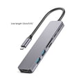 thumbnail image 5 of CIYISON Sleek USB C Hub Adapter with 4K Port,100W Power Delivery,Type C Female Data Port, 5 of 8