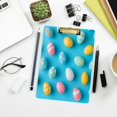 thumbnail image 7 of 12.5" x 9" Acrylic Clipboard with Gold Metal Clip Office and Classroom Essential Colorful Easter Eggs, 7 of 7