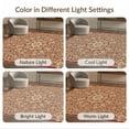 thumbnail image 7 of ODIKA 9'x12' Washable Area Rug Bedside Shaped Way Motif Curling Botanical Vintage Hallways Entry for Great Room, Indoor Concept, Large Living Low Pile, Flatwoven, 7 of 7