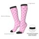 thumbnail image 4 of Fotbe Pink bows Calcetas Divertidas Estampadas para Hombre y Mujer, Calcetas de Algodón hasta la Rodilla para Caminar, Correr, Enfermería y Embarazo, 4 of 6