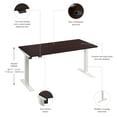 thumbnail image 6 of Move 40 Series 60W Adjustable Standing Desk in Mocha Cherry - Engineered Wood, 6 of 7