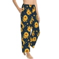 thumbnail image 6 of Salouo Blue Striped Sunflower A Print Women's Pajama Pants Casual Loose Sweatpants PJs Flowy Pants Drawstring Palazzo for Women Wide Leg Pants Lounge Pajama -XX-Large, 6 of 8