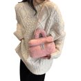 thumbnail image 4 of Mini Bolso Con Asa Superior Hombro para Mujer Mullido Correa Ajustable Felpa, 4 of 9