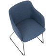 thumbnail image 6 of Lumisource Daniella Contemporary Dining/Accent Chair in Blue - Set of 2, 6 of 7