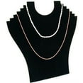 thumbnail image 3 of OPOLSKI Necklace Bust Jewelry Pendant Chain Display Holder Neck Velvet Black, 3 of 4