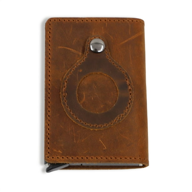 Titular de la tarjeta Tracker Protector Crédito de cuero Slim Cash Coin Funda portátil Llavero Portáil Bolsa de regalo TRABAJO DE ALOJORES ACCESORIOS MAÑOS Eigraketly HA009694-01B