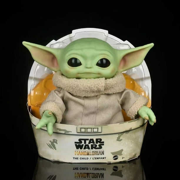 Figura de Yoda de Pvc de Disney, Grogu, juguetes de figuras de acción de peluche, Baby Yoda, Star Wars, The Mandalorian, muñecos de Anime, juguetes para niños, 28cm heqiyong LED