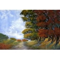 thumbnail image 2 of Tienhaara, Michael 24x17 Gold Ornate Wood Framed with Double Matting Museum Art Print Titled - Golden Fall I, 2 of 4