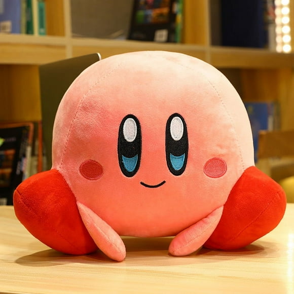 Kirby Plush Toy - Soft & Cute Chef Love Strawberry Stuffed Cartoon Sofa Cushion for Kids,2024 Birthday Gift,Stuffed Animals