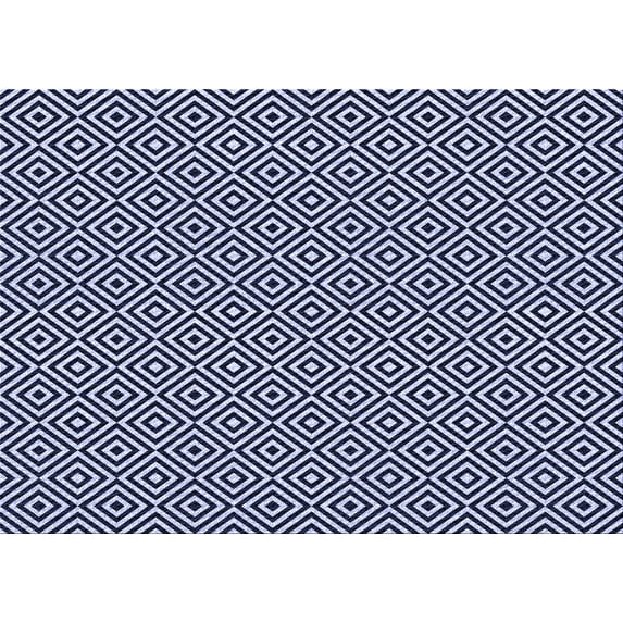 Ahgly Company Indoor Rectangle Patterned Night Blue Area Rugs, 8' x 12'