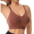 thumbnail image 6 of Wensltd Women Back Closure Sports Bras for Running Yoga Fitness Back Design Solid Color Breathable Full Support Daily Comfort Bras, 6 of 8