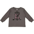 thumbnail image 3 of Inktastic Letter K Monogram Tribal Arrow Girls Long Sleeve Toddler T-Shirt, 3 of 5