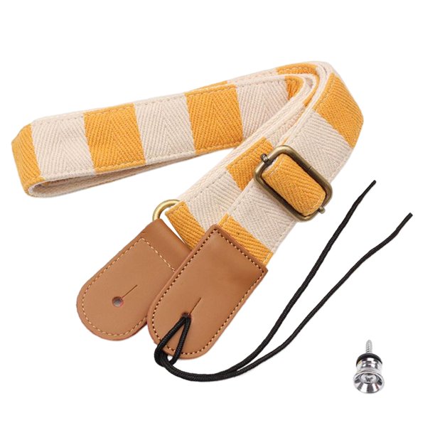 Correa ajustable para ukelele Sunnimix Amarillo Correa de ukelele