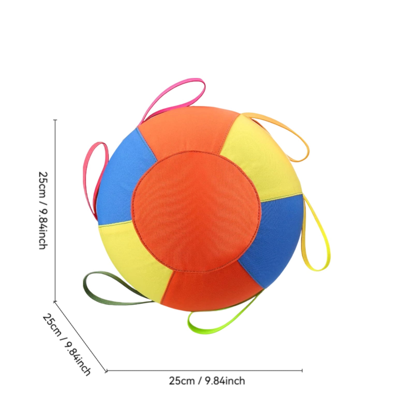 1PC Herding Ball for Horses & Large Pets - Durable Solid Color Polyester Inflatable Training Toy, Tough & Lightweight, with Ball Cover Inner Bladder & Air Pump Set