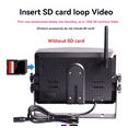 thumbnail image 5 of 7 Inch Wireless RV Backup Camera System, IPS Display and 1 Rear View Camera, Car Split Recorder, 5 of 6
