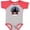 Baseball Heather and Red, variant on Four Wheeling Mudding off Roading Boys or Girls Baby Bodysuit