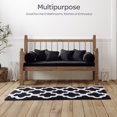 thumbnail image 3 of Lavish Home 24 x 60 Inch Bathroom Rug - Non Slip Cotton Bath Mat (Black), 3 of 7