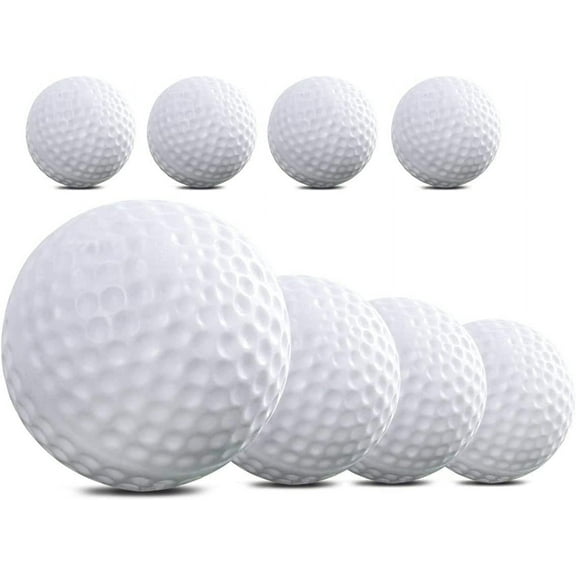 Golf Balls Indoor Outdoor Practice Balls for Kids Children Golfer (White) - 8 Pieces
