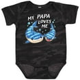 thumbnail image 3 of Inktastic My Papa Loves Me- whale shark Boys or Girls Baby Bodysuit, 3 of 5