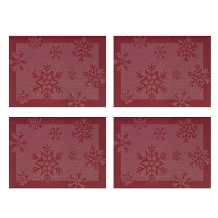 

Wesracia Christmas Decoration Christmas Placemats Family Table Placemats Oil Proof Mat