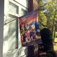 thumbnail image 6 of Bearded Collie Two Hearts House Flag, 6 of 7