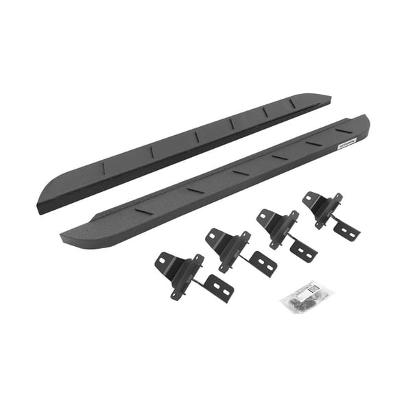 Go Rhino 63492748ST RB10 Slim Line Running Boards with Mounting Brackets Kit For Jeep 18-24 Wrangler Fits select: 2018-2019,2021 JEEP WRANGLER UNLIMITED