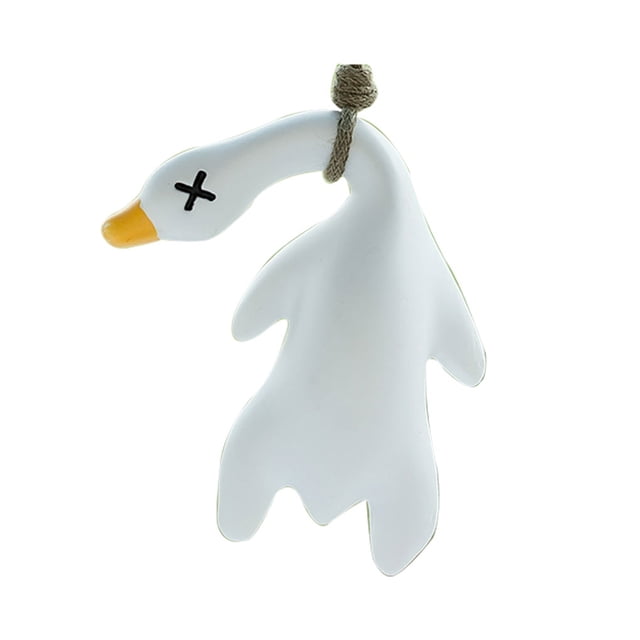 Scienceny Colgante de coche Columpio Pato Espejo retrovisor Adornos colgantes Festival Blanco Automoción decorativa y accesorios Blanco Scienceny VI015572-01