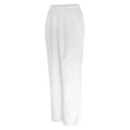 thumbnail image 5 of Pantalones de traje casuales de pierna ancha y cintura alta con bolsillo real y cinturón que combina con todo para mujer, 5 of 5