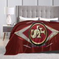 thumbnail image 3 of Manta de microfibra ultra suave de los San Francisco 49ers, manta de microfibra, manta cálida de lujo para todas las estaciones, para ropa de cama, sofá y viajes, 3 of 5