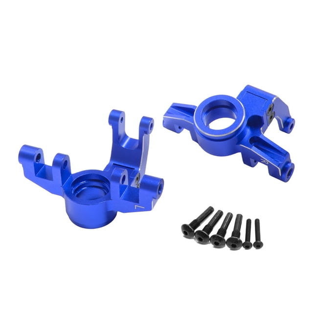 Soporte de buje de dirección Bewildely de aleación de aluminio para 1/8 ARRMA RC Azul