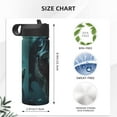thumbnail image 4 of Vsdgher Underwater Dinosaur Shark for Insulated Stainless Steel Water Bottle,18oz Sports Water Bottle Stainless Steel Reusable Tumbler for Sports, Travel, and School, 4 of 8