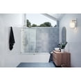 thumbnail image 3 of Glass Warehouse  58.25" x 33.5" Frameless Shower Bath Fixed Panel Polished Brass Brass Finish, 3 of 5