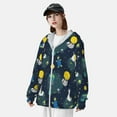 thumbnail image 5 of Gaeub Space and Animals Men's and Women's UPF 50+ Long-Sleeved Sun Protection Clothing, Fishing Shirt Long Sleeve Zip - Large, 5 of 9
