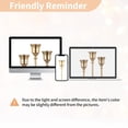 thumbnail image 4 of Nuptio Brass Candlestick Holders Taper Candle Holders, Set of 3 Candle Stick Holders Set, Vintage Modern Decorative Centerpiece for Table Mantel Wedding Housewarming Gift, 4 of 8