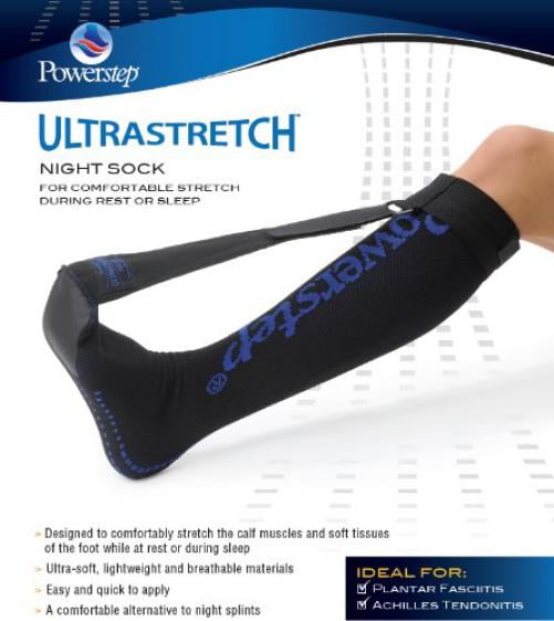 Powerstep Ultrastretch Night Sock for Plantar Fasciitis & Achilles