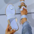 thumbnail image 4 of Novedad de verano, zapatos de mujer, sandalias informales con punta de zapatilla y borde de lentejuelas de Color sólido para mujer Wmkox8yii  ytu9376, 4 of 8