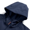 thumbnail image 3 of Tqyyweavej Men's Softshell Jacket Waterproof Windproof Fleece Lined Windbreaker Insulated Solid Color Hooded Rain Coat with Multi Zip Pockets, 3 of 10