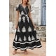 thumbnail image 4 of Vestido largo PRETTYGARDEN para mujer, verano 2025, con cuello en V, estampado floral, 4 of 9